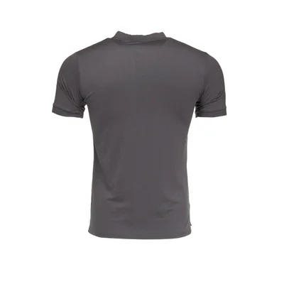 Luxury t-shirt – dark gray, cotton with 1/4 zipper 2025/2026